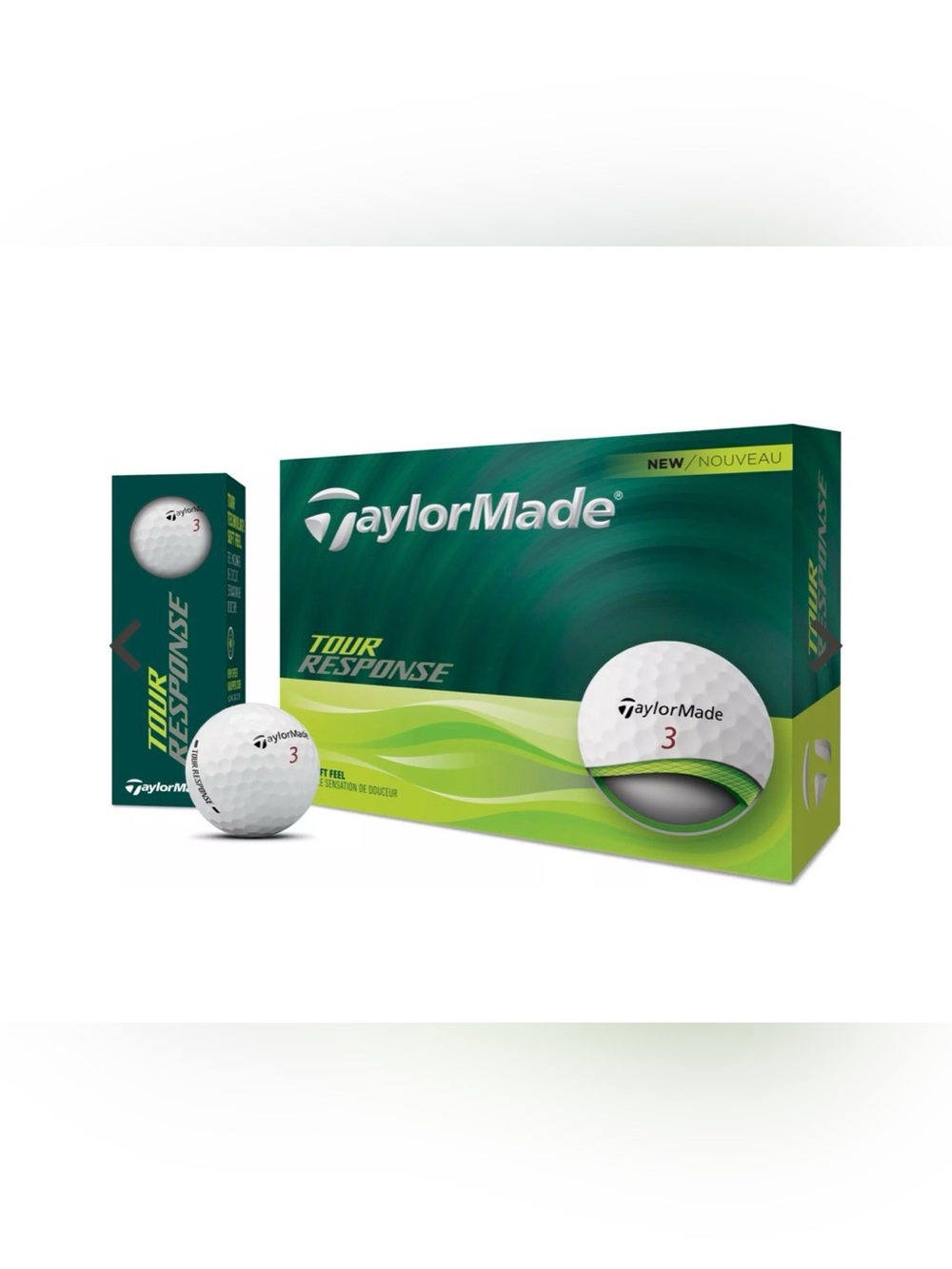 TaylorMade Tour Response Golf Balls - Green & White Packaging